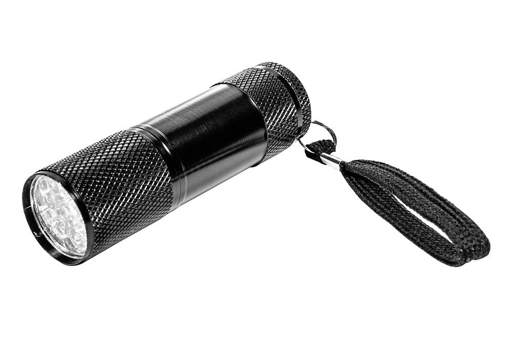 UV-Taschenlampe mit 9 UV-LEDs [Lindner S7189]
