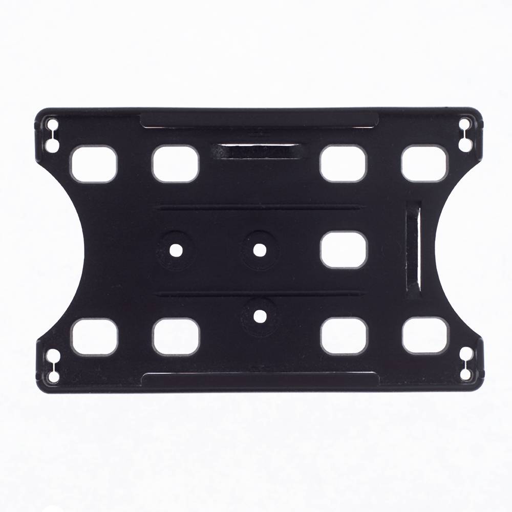 Offener Kartenhalter ECOLOGIC, Schwarz, mit Clip-2