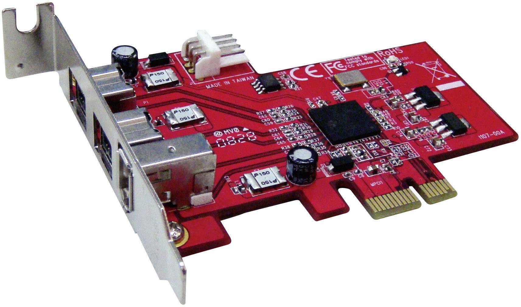 RENKFORCE 3 Port FireWire 800-Controllerkarte PCIe