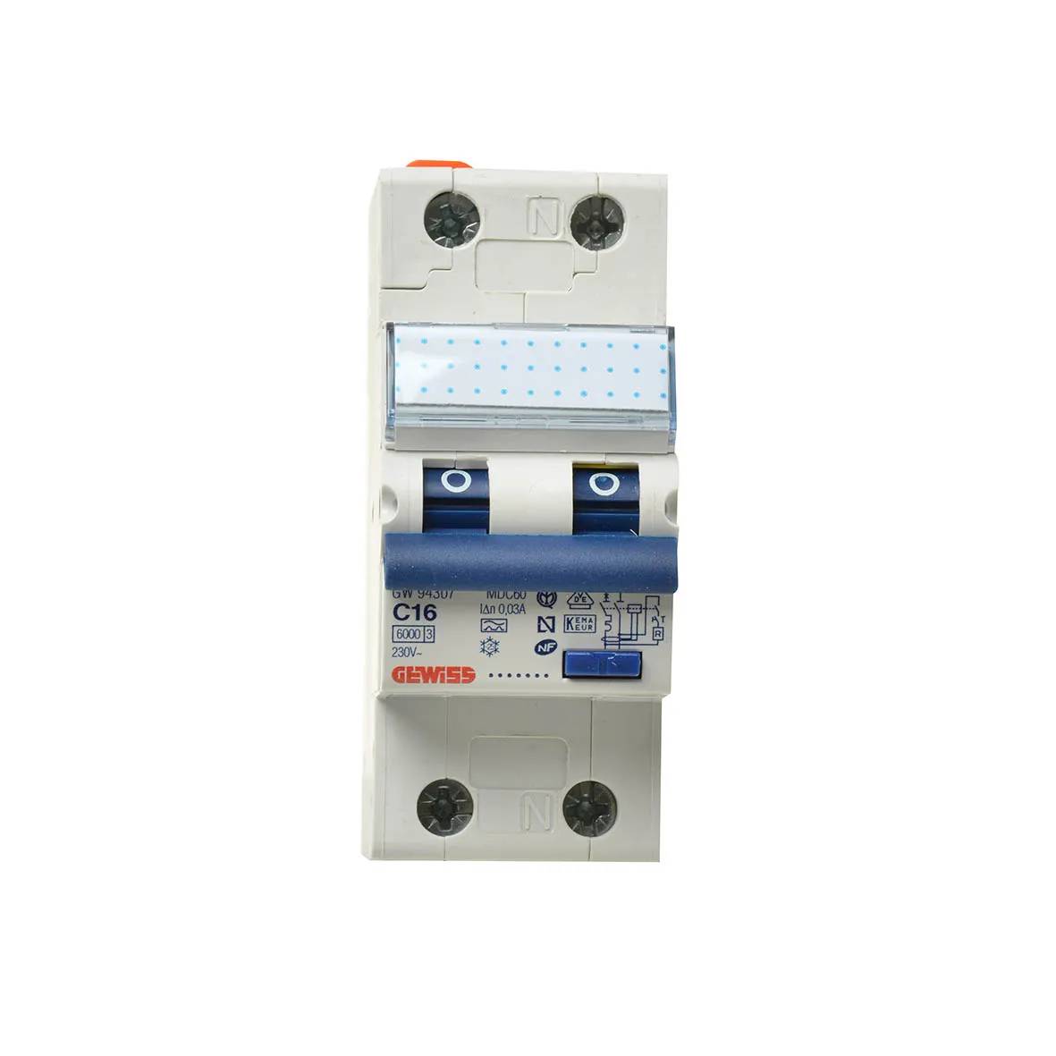 GEWI FI/LS-Schalter C16 30mA GW94307 MDC60 2TE 1-polig+N 6kA-0