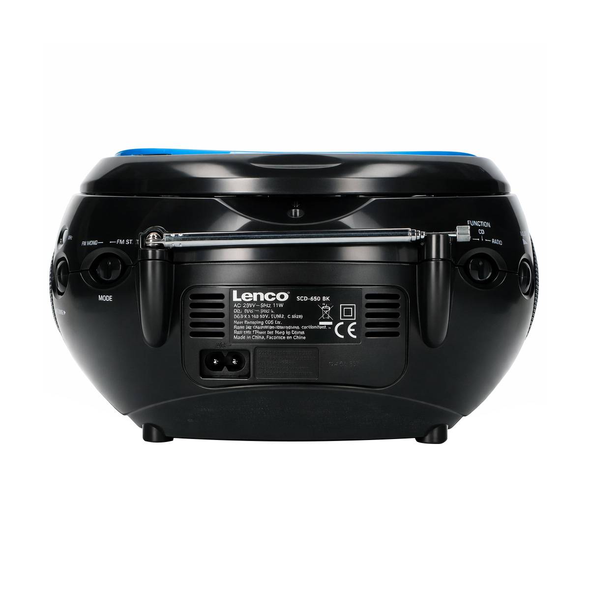 LENCO SCD-24 Stereo UKW-Radio mit CD-Player, blau/schwarz-2