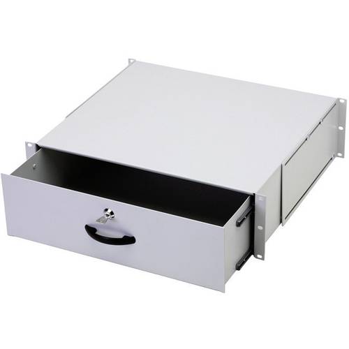 Digitus DN-19 KEY-3U 19 Zoll Netzwerkschrank-Schublade 3 HE Lichtgrau (RAL 7035)