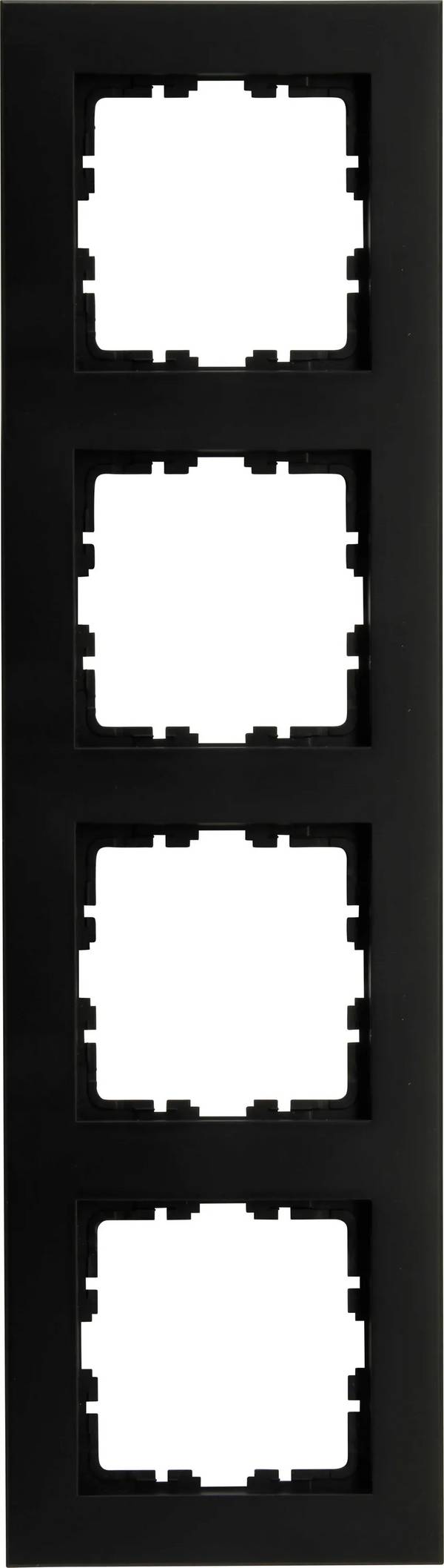 KOPP HK07 PURE - Abdeckrahmen 4-fach (IP20) - in schwarz matt