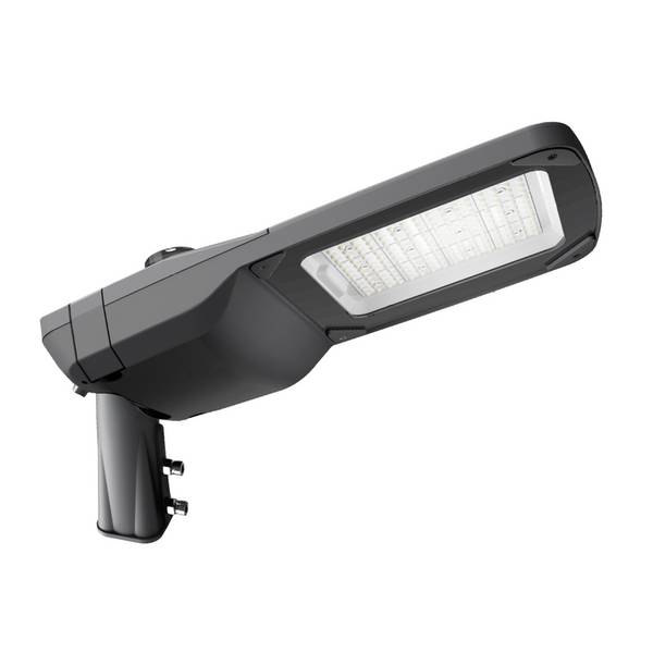 ENOVALITE LED Straßenleuchte PRO 80W 12000lm 3000K Warmweiß IP66 IK08 Dimmbar LUMILEDS Außenstrahler Mastleuchte Schwarz