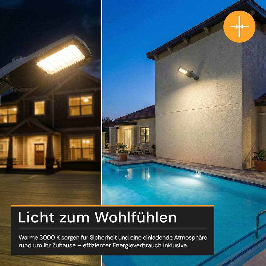 ENOVALITE LED Straßenleuchte PRO 30W 4500lm 3000K Warmweiß IP66 IK08 Dimmbar LUMILEDS Außenstrahler Mastleuchte Schwarz-4
