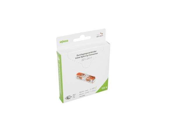 WAGO - Serie 221 - Durchgangsverbinder -2*4mm 12 Stück Retail
