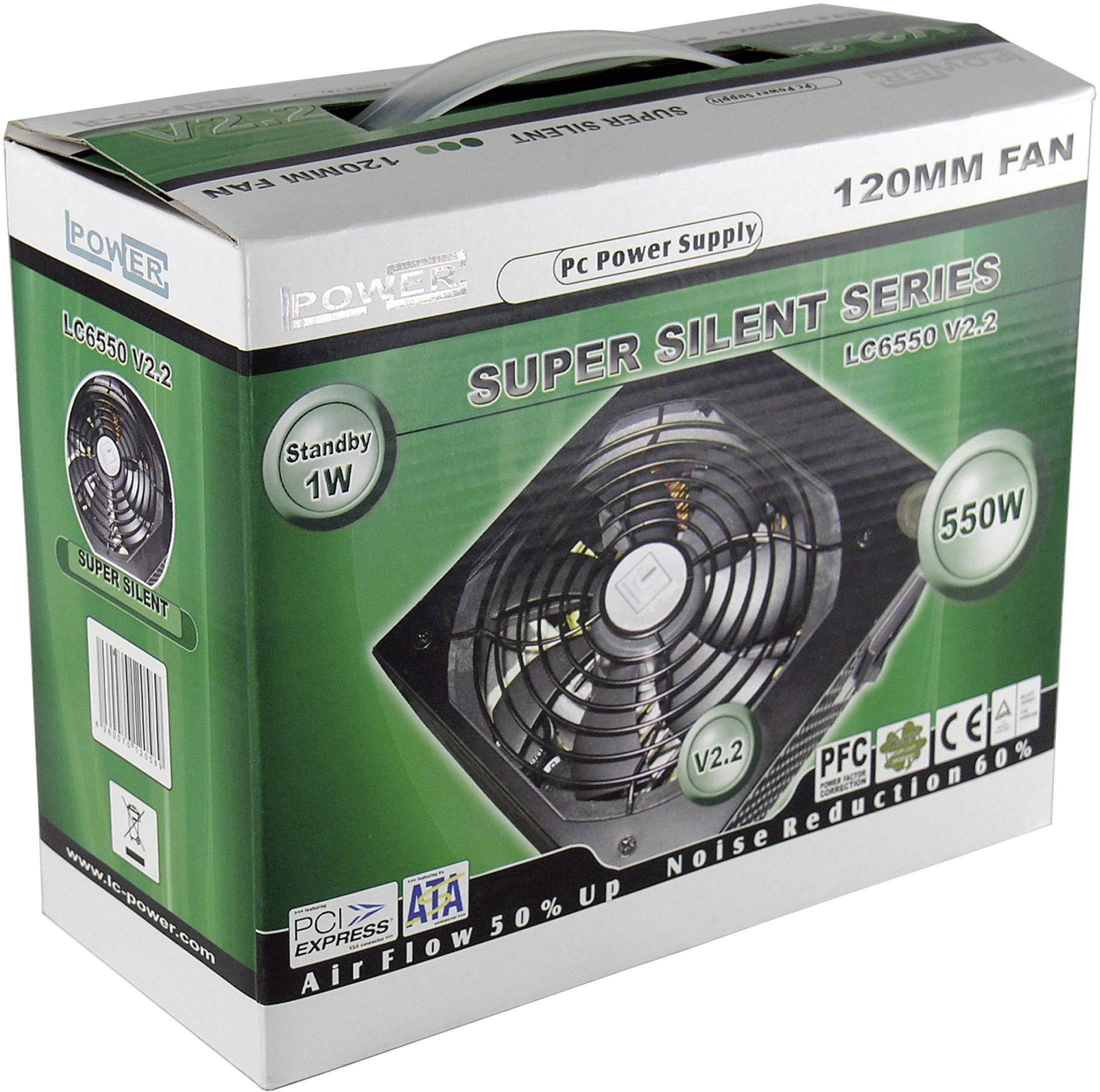 LC Power LC6550 V2.2 PC Netzteil 550 W ATX 80PLUS®-1