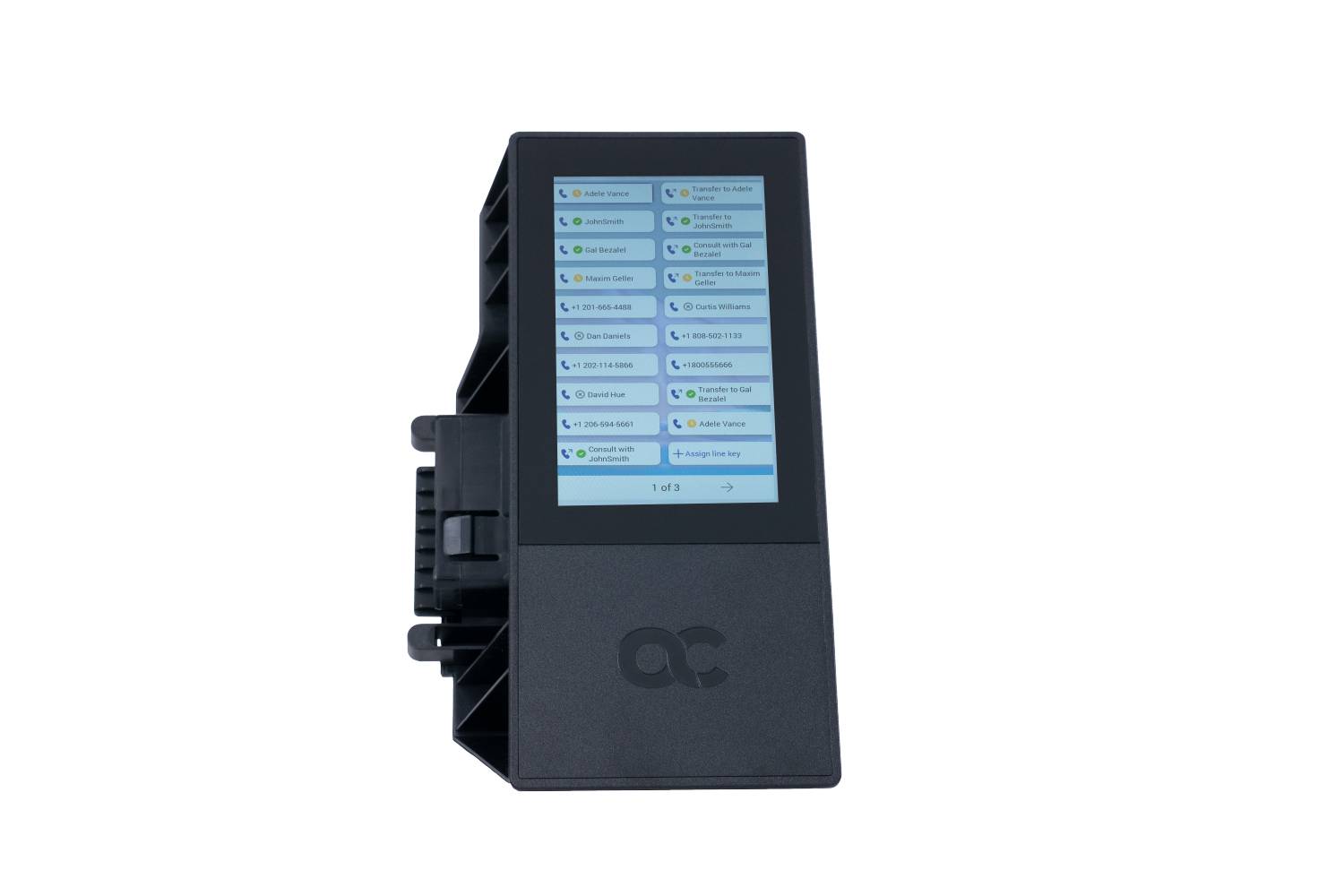 AUDIOCODES - C456HD Expansion Unit Gen 2 with 5'' Color Touch LCD - VoIP-Telefon - Voice-Over-IP-0