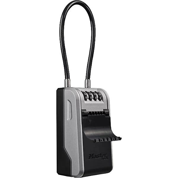 Schlüsselbox Select Access Stahl VE 4 Stk grau mit flexiblen Bügel. Master Lock Deutschland GmbH 87033949