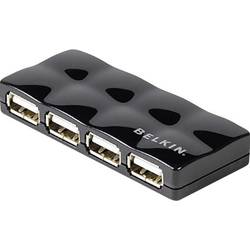 USB 2.0 hub Belkin F5U404CWBLK, 4 porty, 34 mm, čierna