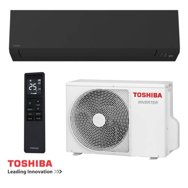 Inverter Air conditioner Toshiba Shorai Edge RAS-B10G3KVSGB-E + RAS-10J2AVSG-E1 - black, 10000 BTU, A+++, Wi-Fi