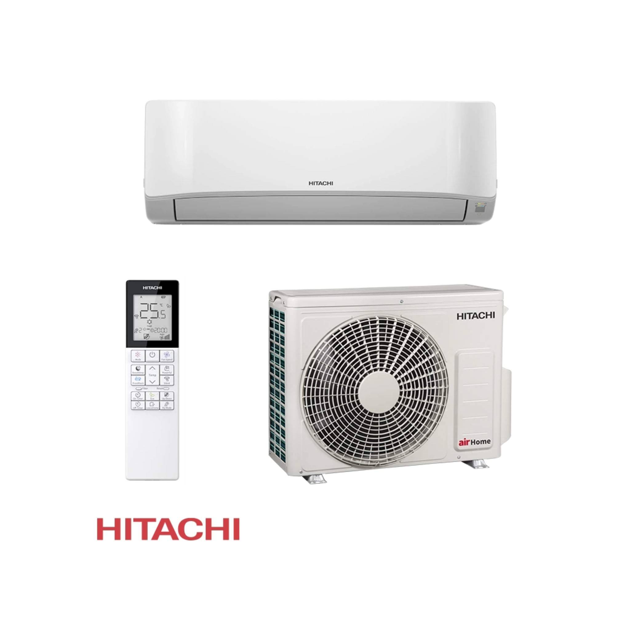 Hitachi AirHome 400 RAK-DJ35PHAE / RAC-DJ35PHAE Inverter-Klimaanlage – 12.000 BTU, A++/A++, WLAN, R32, bis 30 m²-0