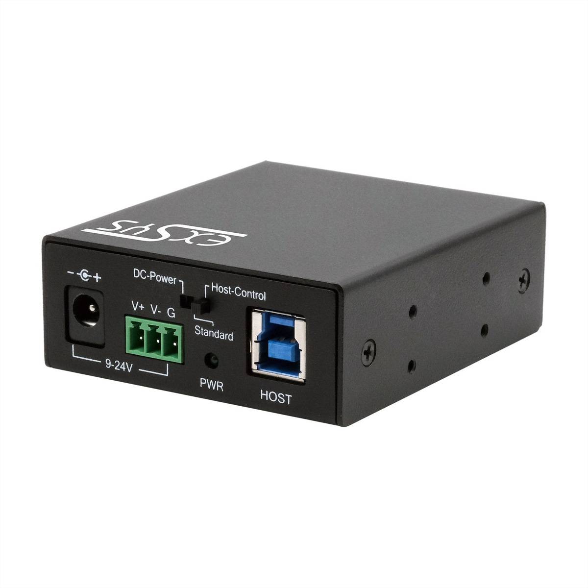 USB 3.2 Gen 1 Hub m.15kV ESD DIN-Rail Montage-3