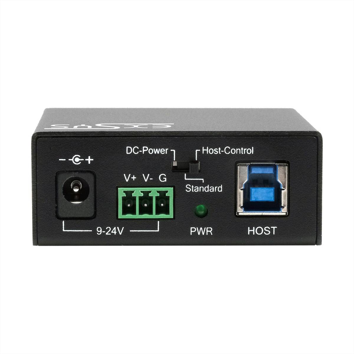 USB 3.2 Gen 1 Hub m.15kV ESD DIN-Rail Montage-4