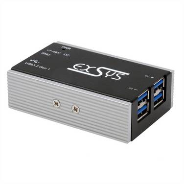 Exsys EX-1181HMS-WT 4-Port USB 3.2 Gen 1 Hub