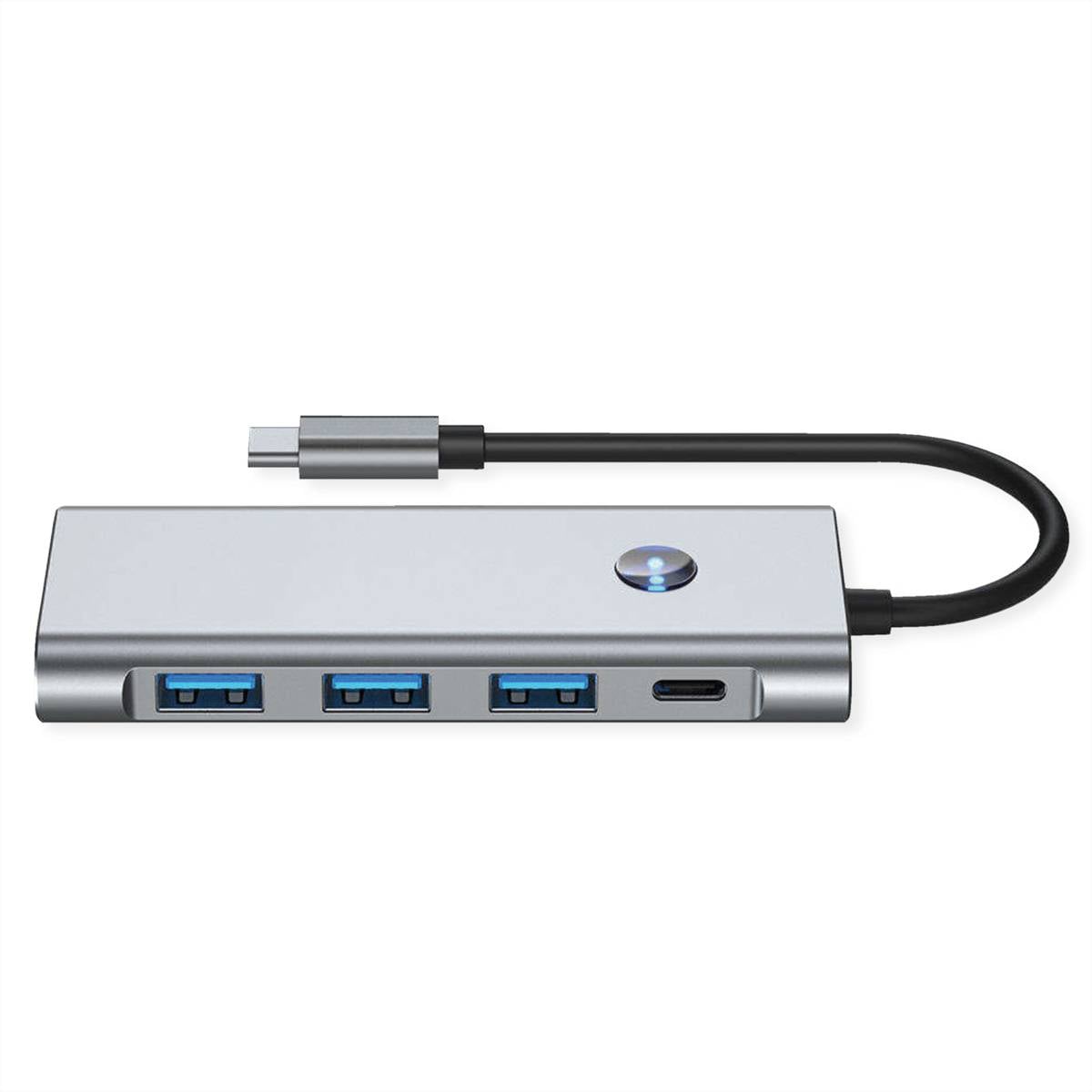 VALUE USB Typ C Docking Station, HDMI 4K60, 3x USB A + Typ C PD, 1x SD/MicroSD (TF)-4