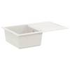vidaXL Waschbecken Weiß 780 x 500 mm 80% Quarz und 20% Harz