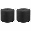 vidaXL Juteschnur 2 pcs 2 Schwarz 100% Tossa Jute
