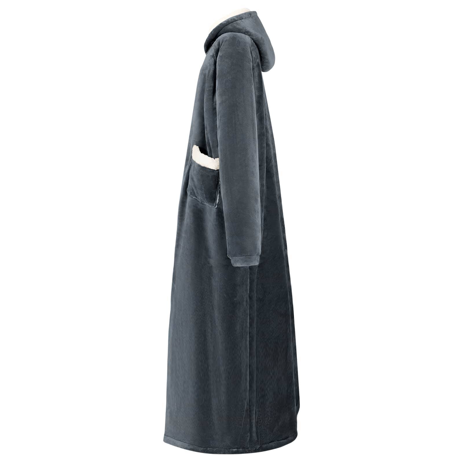 vidaXL Decken-Hoodie Marineblau L Fleece und Flanell-2