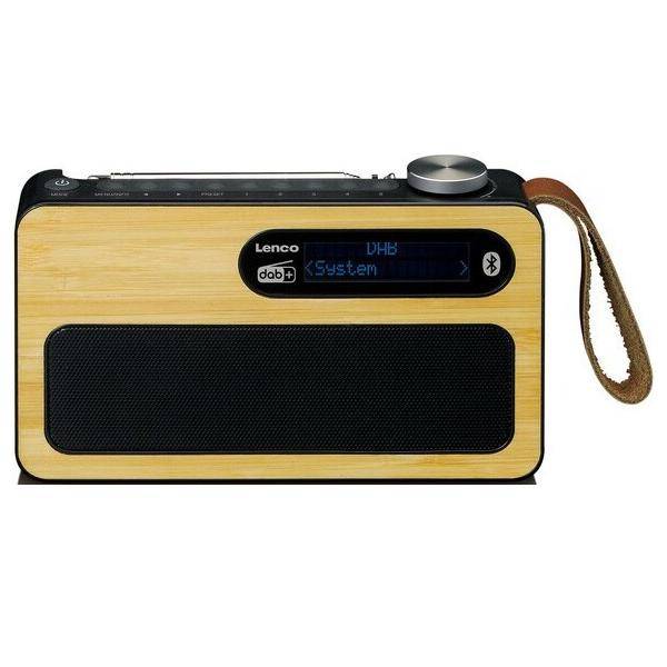 LENCO DAB+ Taschenradio PDR-040 Bamboo Black