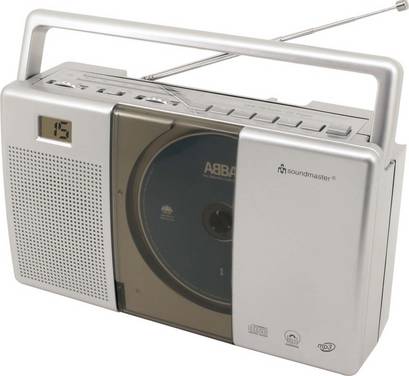 2 Stk. Soundmaster Kofferradio m.CD/MP3 RCD1185 s