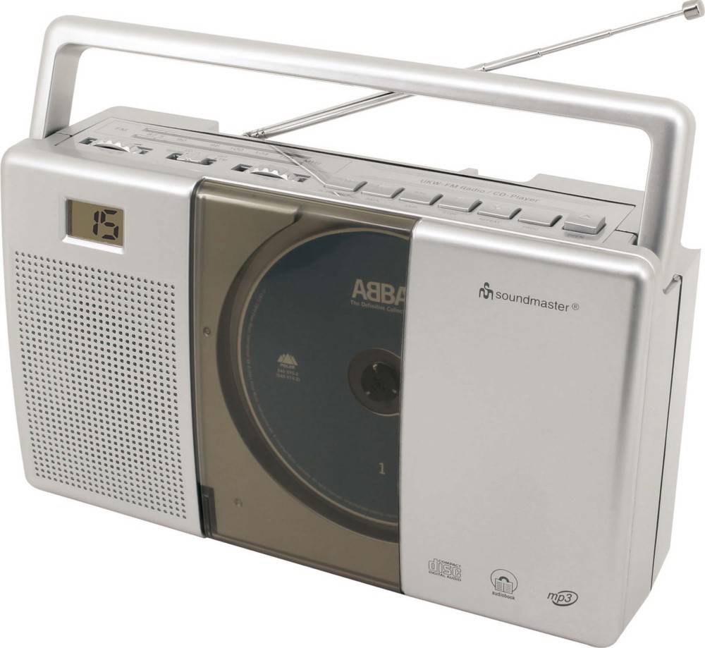 2 Stk. Soundmaster Kofferradio m.CD/MP3 RCD1185 s-0