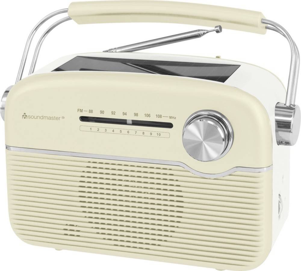 2 Stk. Soundmaster UKW-Radio m. Solarpanel TR480B-0