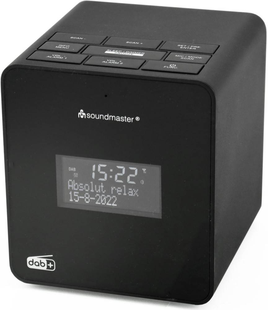 2 Stk. Soundmaster DAB+/UKW-RDS Uhrenradio UR109S-0