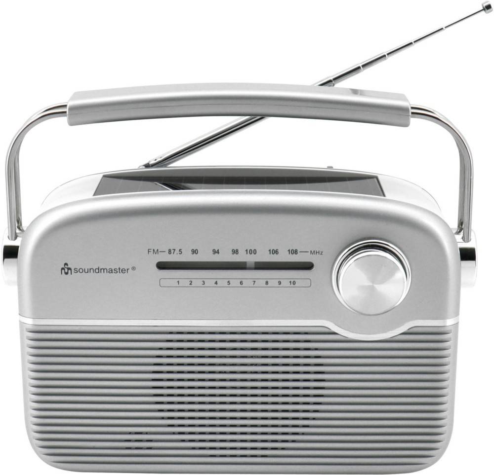 2 Stk. Soundmaster UKW-Radio m. Solarpanel TR480S-0