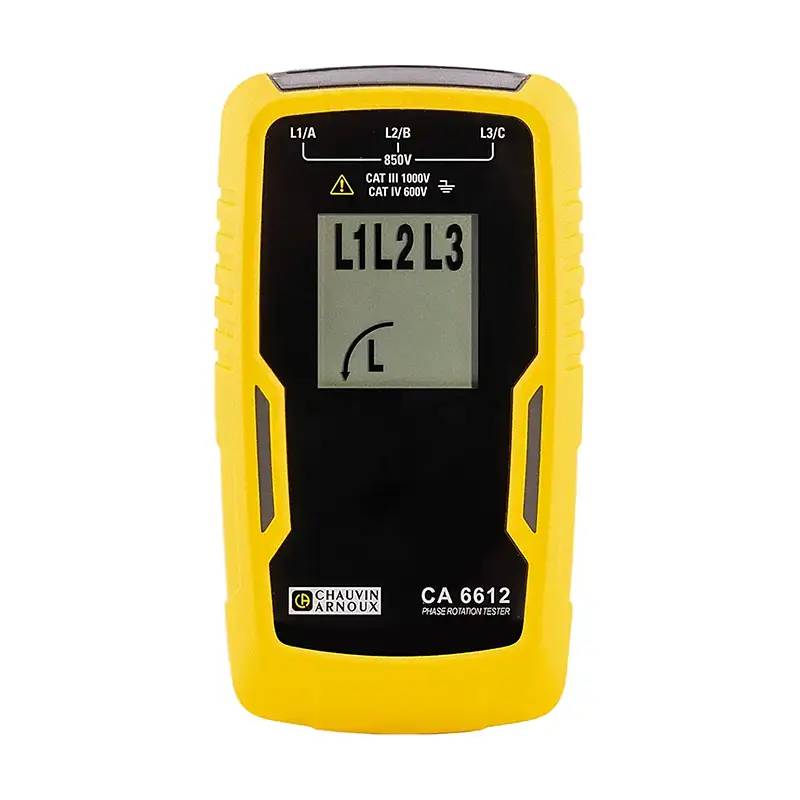 Chauvin Arnoux P01191308 | CA 6612 Drehfeldrichtungsprüfer mit LCD-Display-0