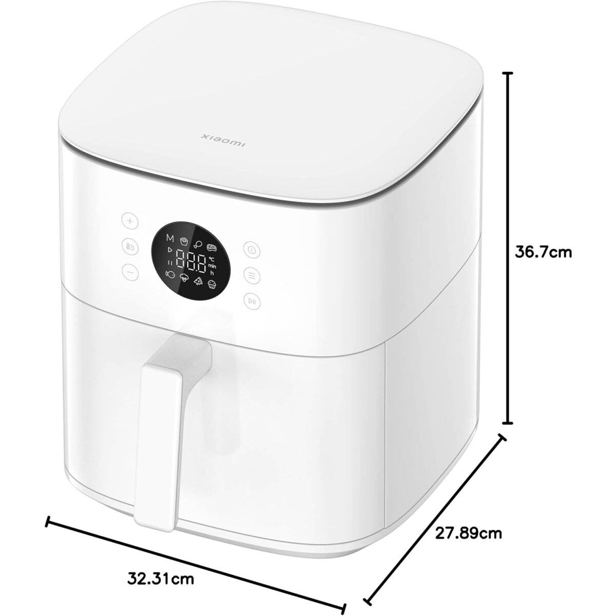 Xiaomi Smart Air Fryer 6.5L, Heißluftfritteuse, 6,5 l, 40 °C, 200 °C, Einzelbild, Weiß-1