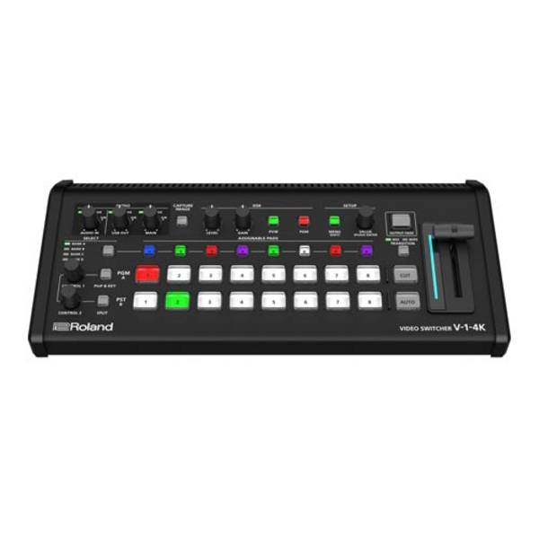 ROLAND V-1-4K – 5-Kanal 4K Video-Switcher (2.160/60p | 5x HDMI-In & 3x HDMI-Out | PTZ-Steuerung | Audiomixer | USB-C)