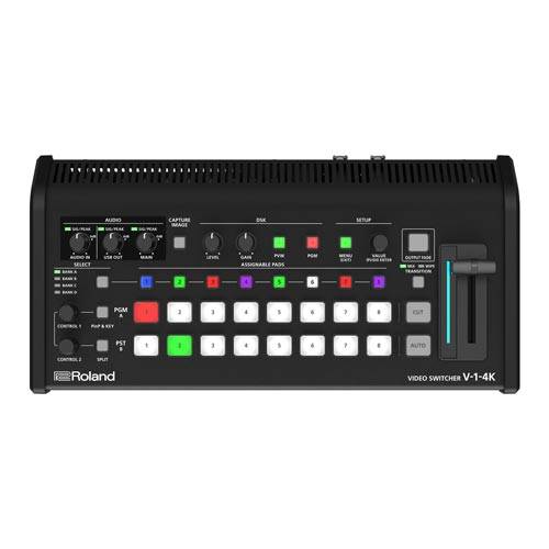 ROLAND V-1-4K – 5-Kanal 4K Video-Switcher (2.160/60p | 5x HDMI-In & 3x HDMI-Out | PTZ-Steuerung | Audiomixer | USB-C)-1