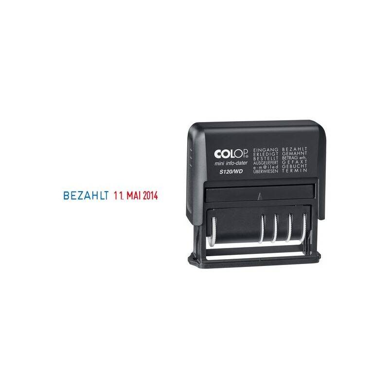 COLOP Wortbandstempel Mini-Info-Dater S 120/WD, schwarz-0