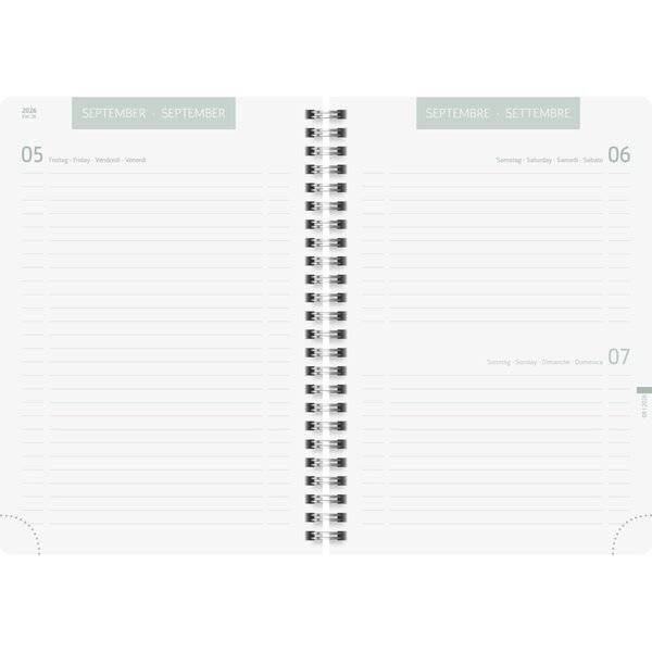 Schülerkalender A5 1 Tag/Seite Hearts 2026/2027-1
