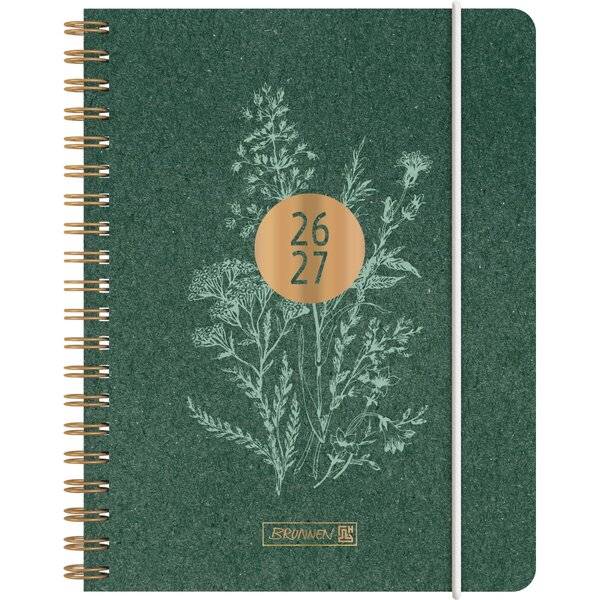 Schülerkalender A6 1 Woche/2 Seiten Botanical 2026/2027-0