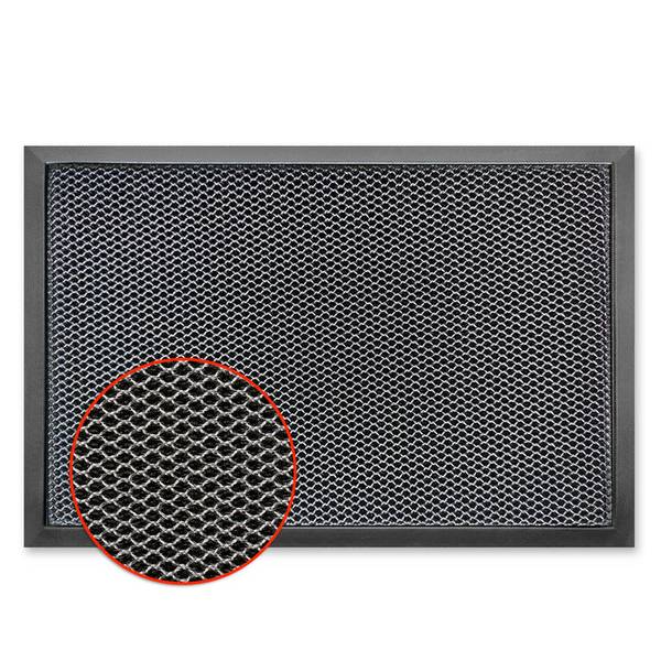 FLOORDIREKT Schmutzfangmatte Imperial 1000 - Innovatives 3-D Netz zur effektiven Filterung - Anthrazit - 90 x 150 cm