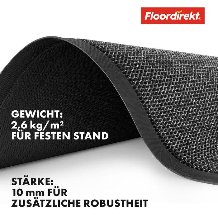 FLOORDIREKT Schmutzfangmatte Imperial 1000 - Innovatives 3-D Netz zur effektiven Filterung - Anthrazit - 90 x 150 cm-2