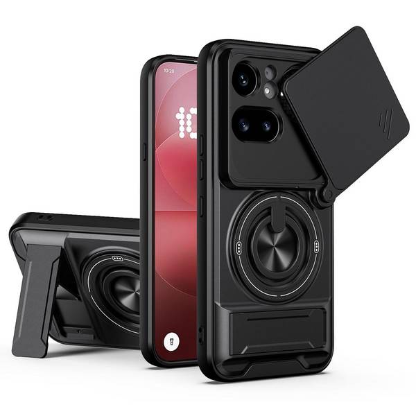 Camshield Handyhülle für Nothing Phone 4a Pro Magnetisch Standfunktion Schwarz