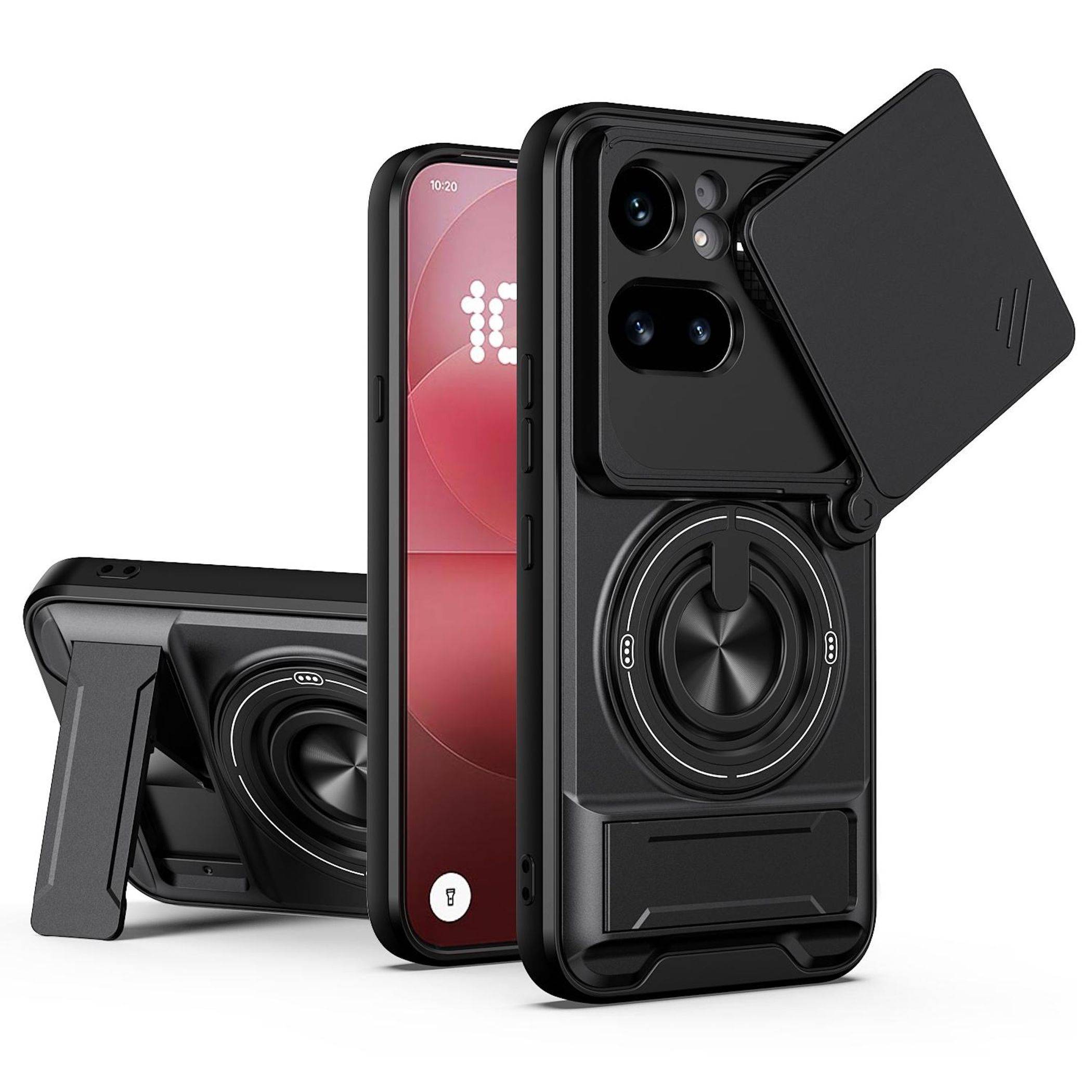 Camshield Handyhülle für Nothing Phone 4a Pro Magnetisch Standfunktion Schwarz-0