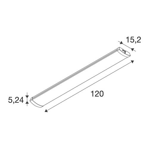 SLV BATTEN FLAT P - Deckenaufbauleuchte (20W Leistung | 2.927/5.293lm | Microwave Bewegungsmelder | IP44 | IK04) - weiß-2
