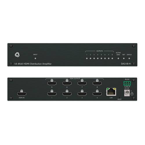 KRAMER DA3-18-H - 1:8 HDMI-Verteilverstärker (4K@60Hz | HDMI 2.0b | HDR10 | HDCP 2.2)-0