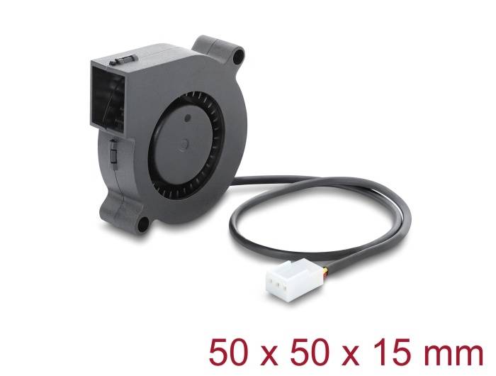 Delock Radiallüfter Lüftergebläse DC 50 x 50 15 mm - 12 V - Radial-0