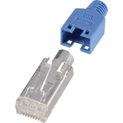 Hirose Electronic RJ45-Steckverbinder, geschirmt CAT5e HRS8BL10 Stecker, gerade Pole: 8P8C Blau 10 St.