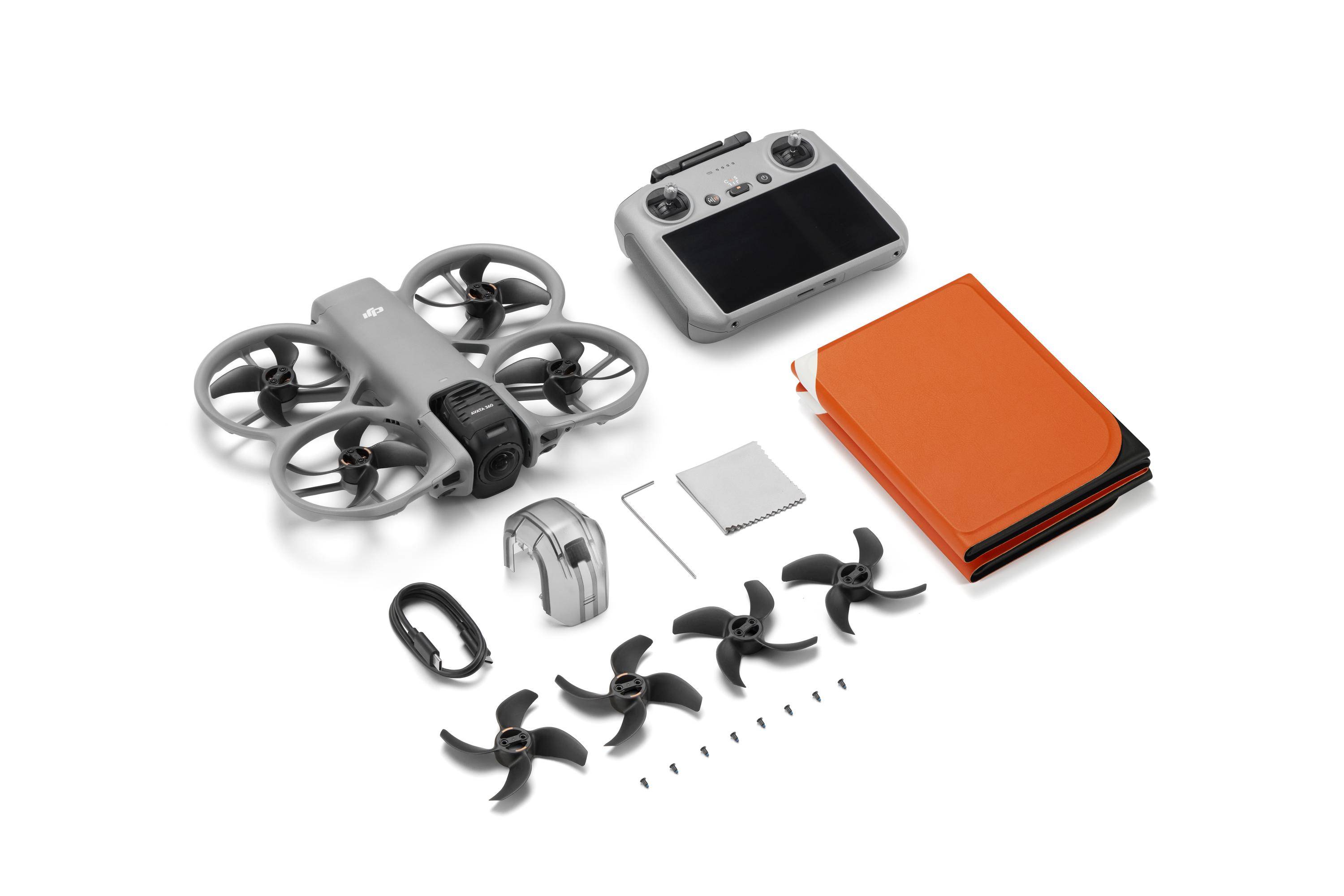 DJI Avata 360 ( RC 2), 4 Rotoren, 64 MP, 6000 x 3000 Pixel, 13500 m, 2700 mAh, Grau-1