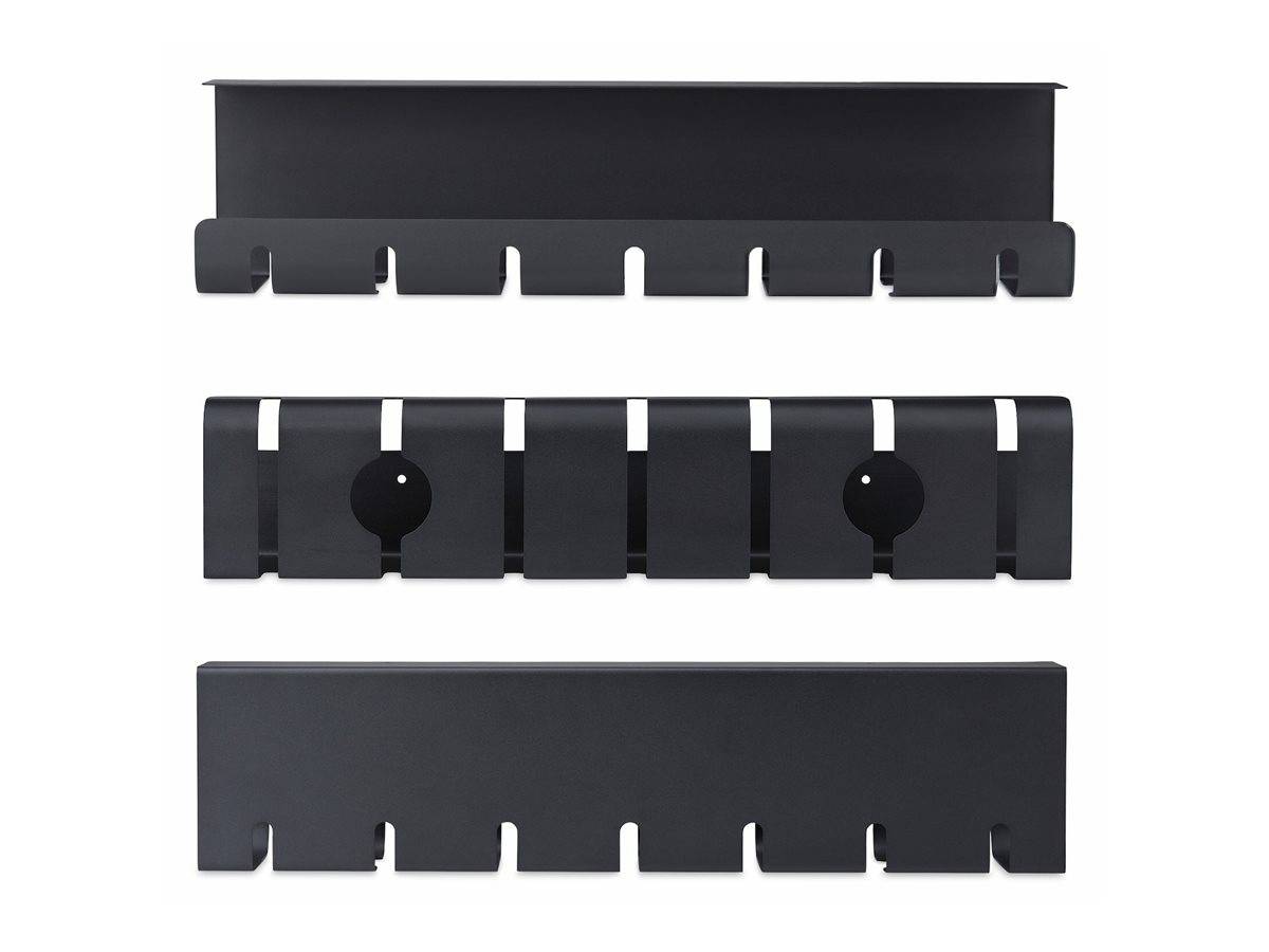 StarTech.com Kabelmanagementfach power bar holder unter Tisch montierbar Schwarz 53 cm TAA-konform Packung mit 2-2