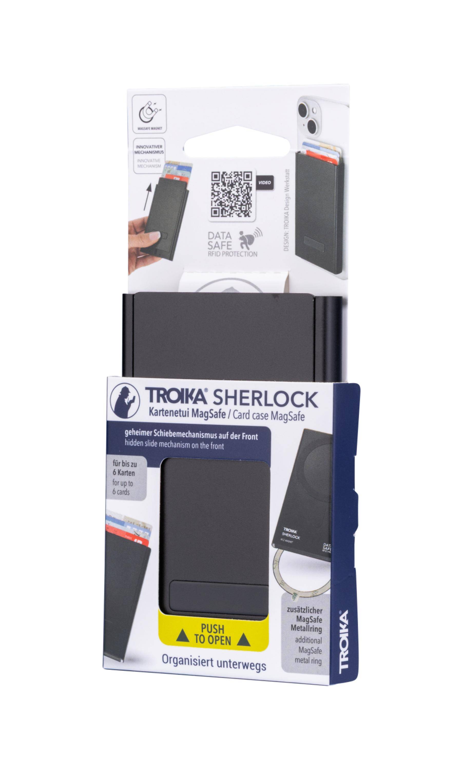 Troika CCM45/BK, Briefttasche, Schwarz, Kein Muster, 1 Stück(e), 62 mm, 100 mm-2