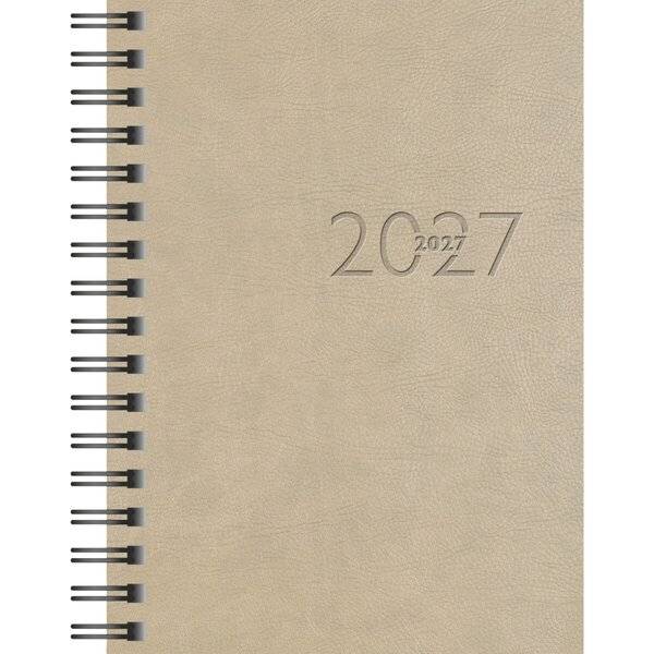 Taschenkalender Perfect/Technik I 10x14cm 1 Woche/2 Seiten Kunstleder grau 2027-0
