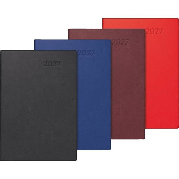 Taschenkalender 716 7,2x10,5cm 1 Woche/Seite Kunststoff farbig sortiert 2027-0