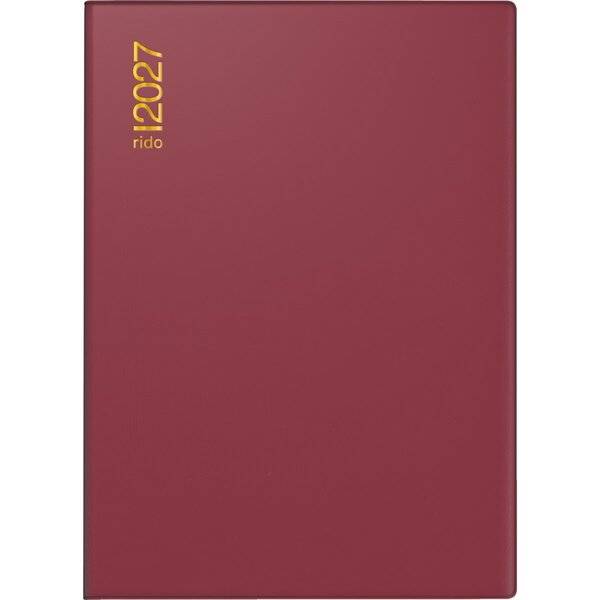 Taschenkalender Technik II 10x14cm 2 Tage/Seite Kunststoff bordeaux 2027-0